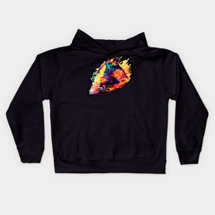 Dynamic Skateboarder Action Kids Hoodie